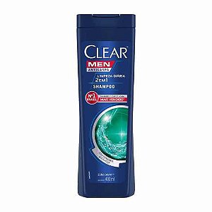 Shampoo Clear 400ml  Men 2 Em 1 Limpeza Diária  