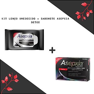 Kit Lenço Umedecido + Sabonete Asepxia Detox 