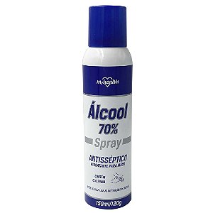 Álcool Spray 70% antisséptico para mãos 150ml