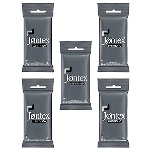 Preservativo Jontex Lubrificado Com 6 Un kit C/5 pacotes