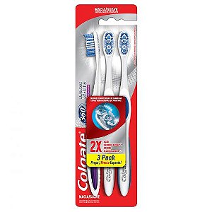 Escova Dental Colgate White 360 Com 03 Unidades