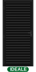 PORTA DE GIRO PALHETA S/VENTILAÇÃO - BLACK