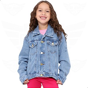 Jaqueta Jeans Infantil / Juvenil - EWF - Marmorizado