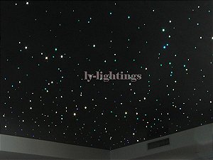 kit fibra ótica para efeito estrelado 500 PCS de 2 metros 0.5mm fibra ótica de brilho ,iluminação quarto de bebê