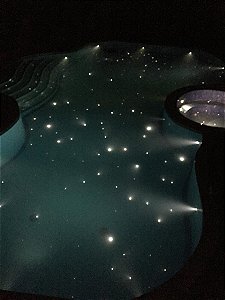 Iluminação Com fibra Ótica Fundo de piscina Estrelado
