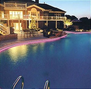 Iluminação em Fibra Ótica Borda infinita Para Piscina
