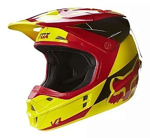 Capacete Para Quadri FOX V1 Race - Amarelo