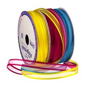 Fita Voal C/Cetim ZC 001 07mm C/10m - Progresso