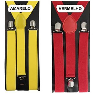 Suspensório Unissex Largo 2,5cm