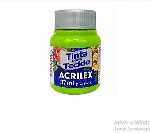 TINTA P/ TECIDO 37ML VERDE MACA