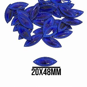 CHATON ACRILICO 20X48MM HBZK 2403 AZUL ROYAL 100PCS