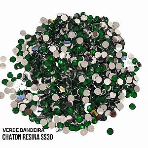 CHATON RESINA SS30 HBFM 2409 VERDE BANDEIRA 350GR