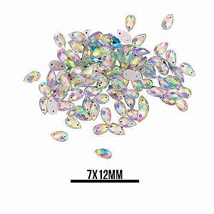 CHATON RESINA 7X12MM HBFM 2406 TRANSPARENTE AB 1000PCS