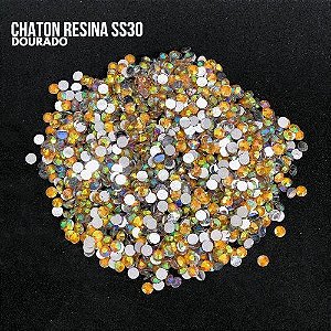 CHATON RESINA SS30 HBFM 2401 DOURADO 175GR