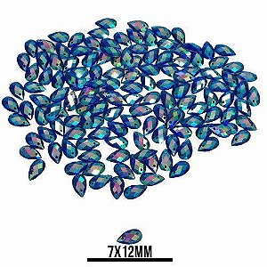 CHATON RESINA 7X12MM HBFM 2406 AZUL APROX. 55G