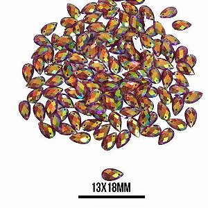 CHATON RESINA 13x18MM HBFM 2407 VERMELHO APROX. 60G