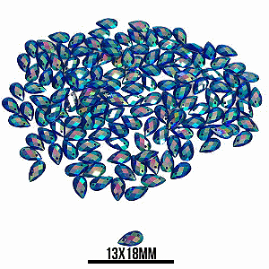 CHATON RESINA 13x18MM HBFM 2407 AZUL APROX. 60G