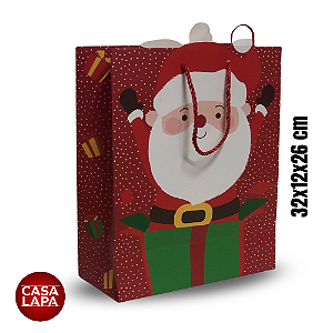 SACOLA DE PAPEL NOEL (VERMELHO VERDE) 90810-001