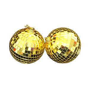 BOLA DECORADA ESPELHADA PVC 10 CM