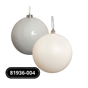 BOLAS NATALINAS DECORADAS C/4 UND 10 CM