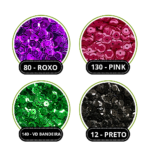 LANTEJOULA Nº08 METAL C/ 100G LANTECOR