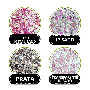 LANTEJOULA Nº08 METALIZADA C/1000 UND