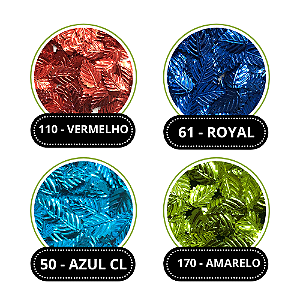 LANTEJOULA Nº103 FOLHA METALIZADA C/1000 UND