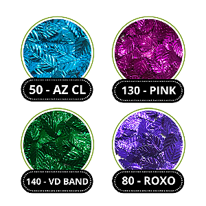 LANTEJOULA Nº105 FOLHA METALIZADADO C/ 1000 UND