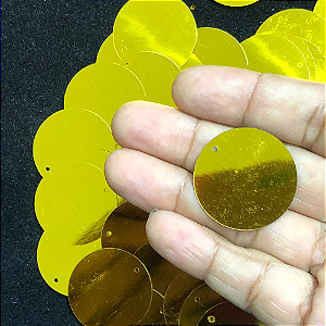 PAETÊ REDONDO METALIZADO 30 MM PAE 3