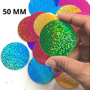 PAETE REDONDO HOLOGRÁFICO 50 MM PAE21