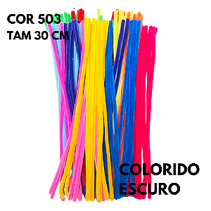 HASTE CHENILLE 30 CM C/ 10 UND REF 031882