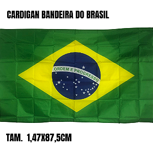 CARDIGAN DA BANDEIRA DO BRASIL