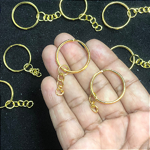 Argola para chaveiro CHA 24 P c/ 10 unidades