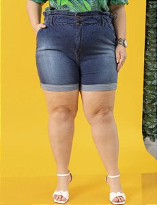 Bermuda Jeans Plus Size Clochard Estonado Julia Plus