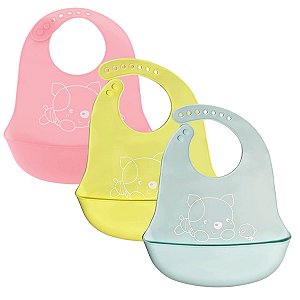Babador De Silicone Macio Cata Migalhas Impermeável Bpa Free