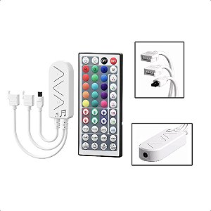 Controle Fita LED Inteligente Dual Wifi Tuya Alexa 110/220V