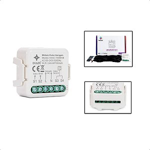 Módulo Relé WiFi+BLE Controlador Garagem Sensor Abertura