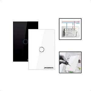 Interruptor Zigbee Touch 1 Botão Inteligente 4x2