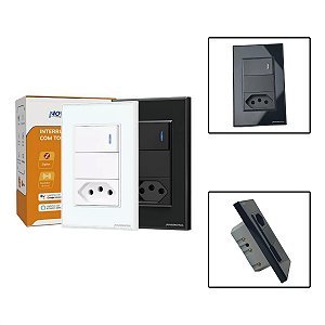 Interruptor Zigbee Com Tomada 20A E 1 Tecla Física 4x2