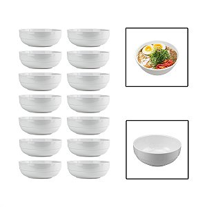 Kit 14 Tigelas Bowl 500ml Melamina Cumbuca Caldo Sopa Salada