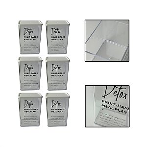Kit 6 Potes Herméticos Organizadores Alimentos Sabão 810ml