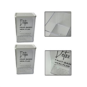 Kit 2 Potes Herméticos Organizadores Alimentos Sabão 810ml