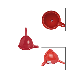 Funil Pequeno de Plastico Vermelho 9cm