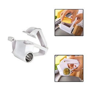 Ralador Queijo Chocolate Manual C/ Manivela Inox Plástico