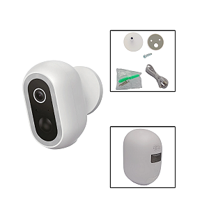 Câmera Inteligente À Bateria Wifi Nuvem Alexa Google