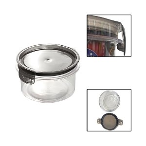 Porta Mantimentos Trava Mais Cristal Redondo 550ML