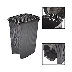 Lixeira com Pedal Para Banheiro 12L
