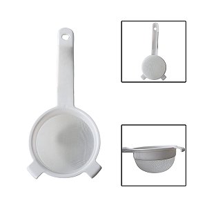 Peneira Plástica Branca 7cm Para Chá Café