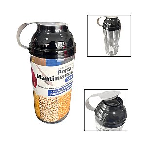 Organizador de Alimentos 1,6L com Sobretampa Armazenamento