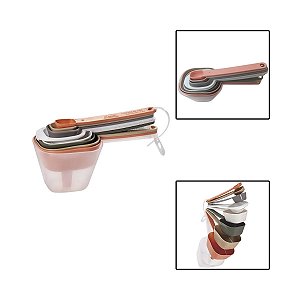 Kit Conjunto Medidores De Cozinha 9 Peças